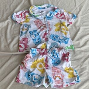 Care Bears Kids Pajama Set - Pink, Blue, Yellow